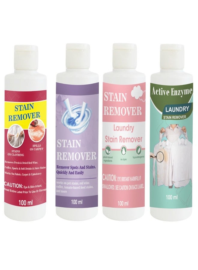 مجموعة مزيلات البقع من توفوس، تتضمن مزيلات بقع باللون الأحمر والأرجواني والوردي والفستقي | محلول تنظيف متعدد الأسطح للملابس والأقمشة والمفروشات (100 غرام لكل عبوة) - Image 1